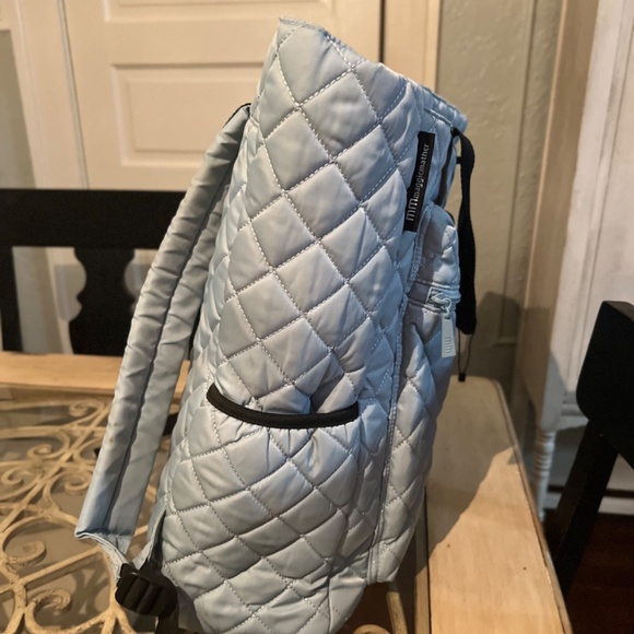Maggie Mathers, quilted sky, blue tennis backpack - Picture 3 of 5